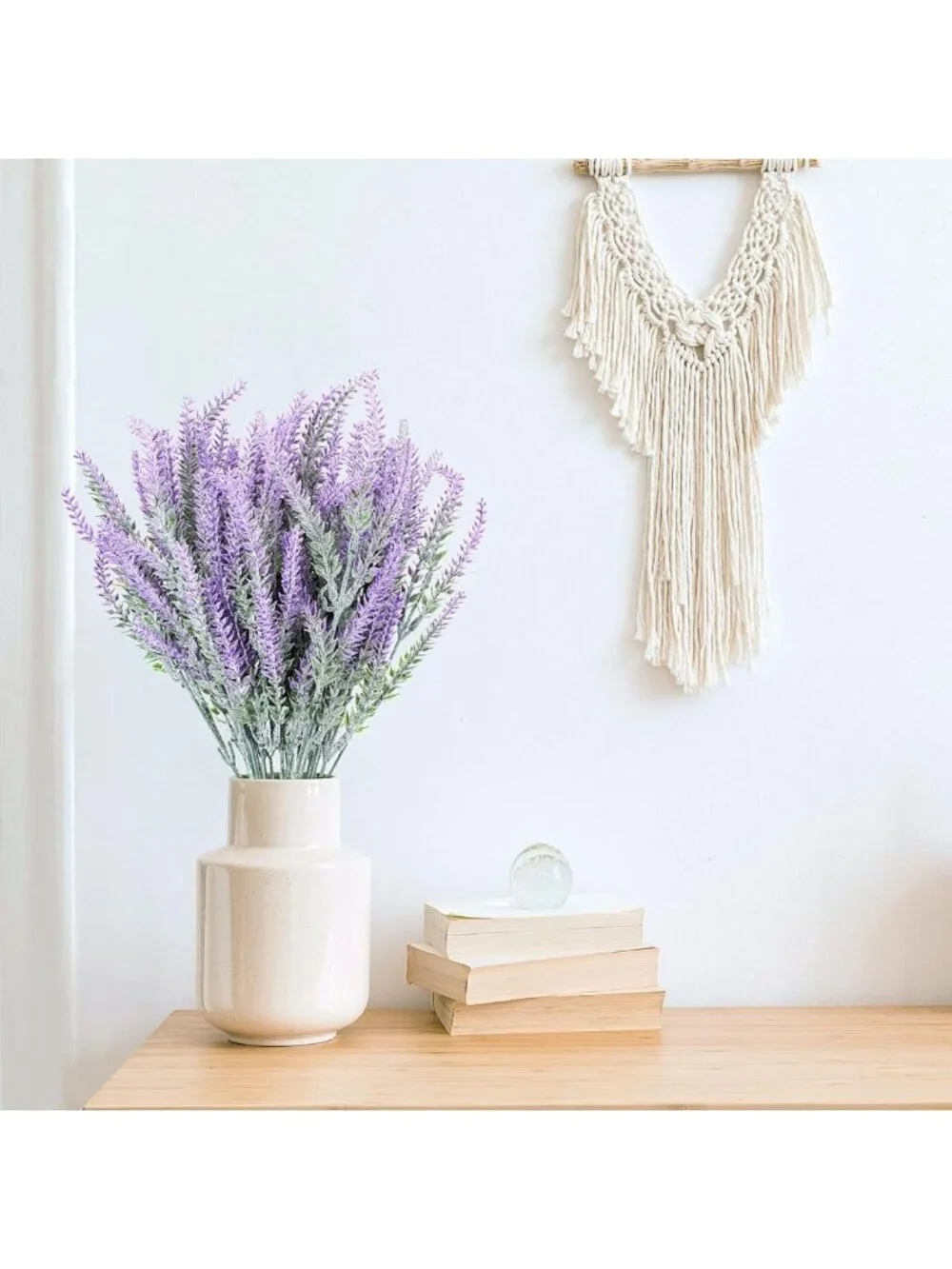 30 Bundles UV Resistant Artificial Lavender Flowers - Faux Plastic Greenery